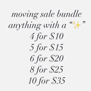 Cleaning out my closet bundle sale